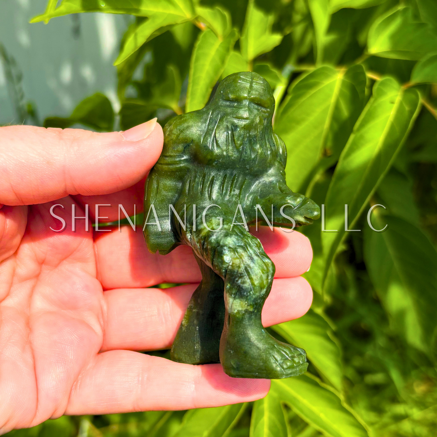 Big Foot is Real - Serpantine - Crystal Carving