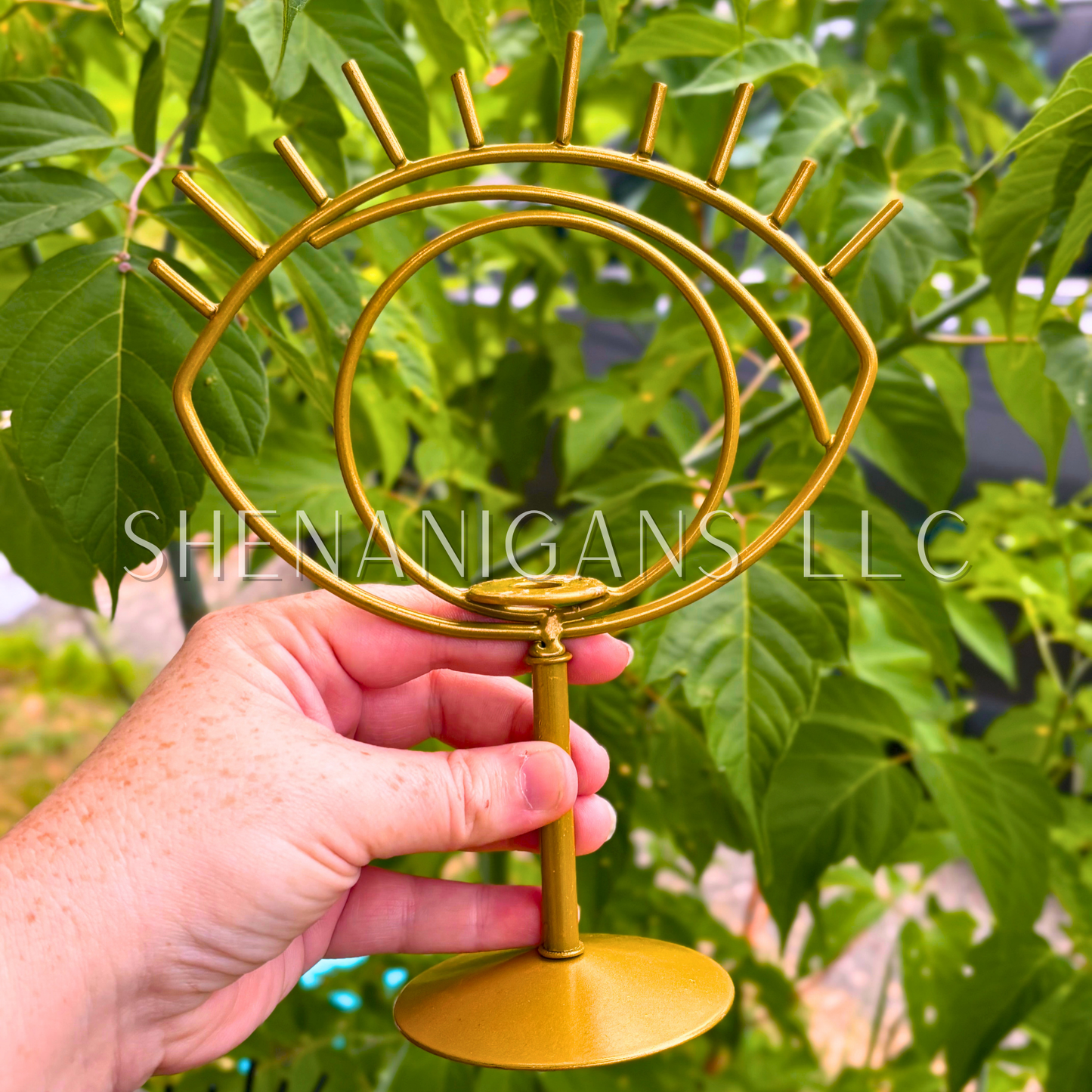 Evil Eye Crystal Sphere Stand