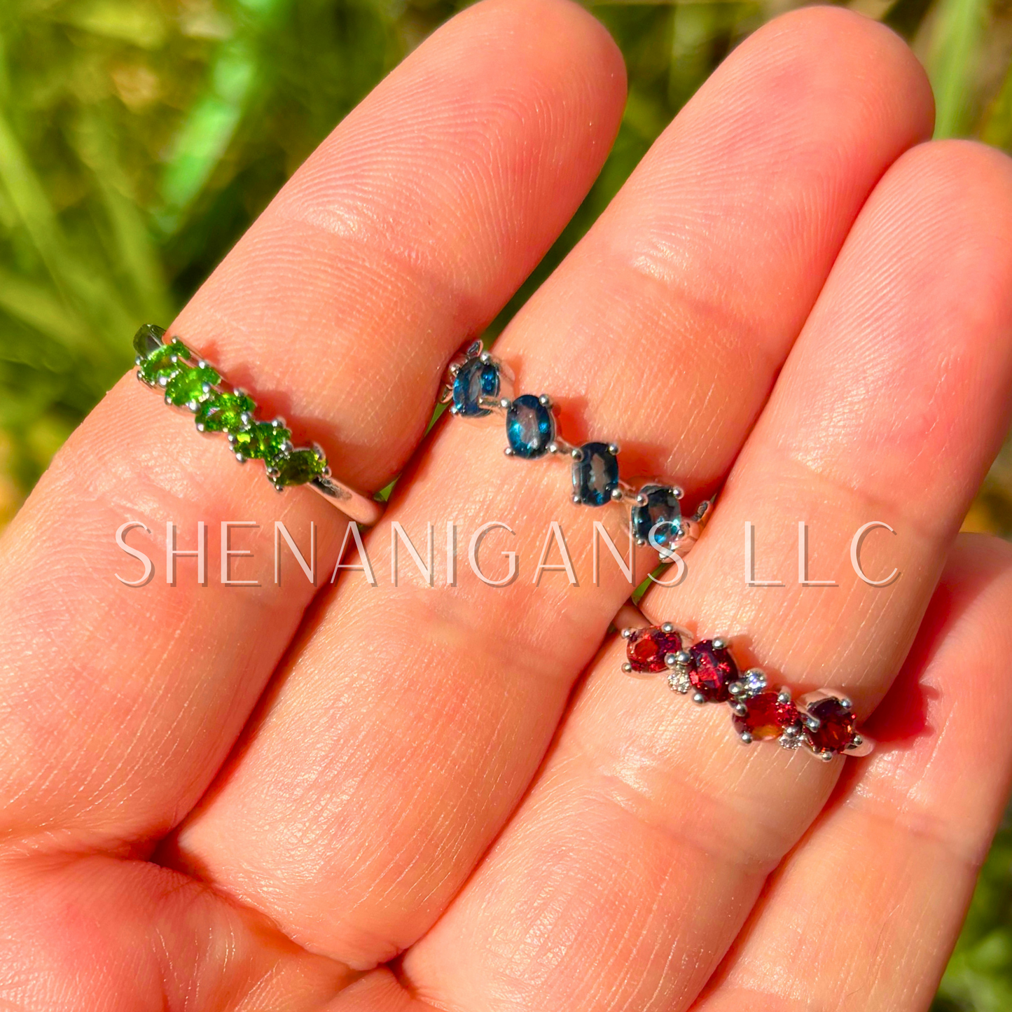 Multi Stone Stacking Ring