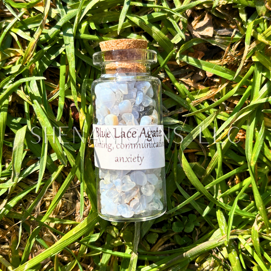 10 ML Crystal Chips - Jar with Cork - Curio Jar