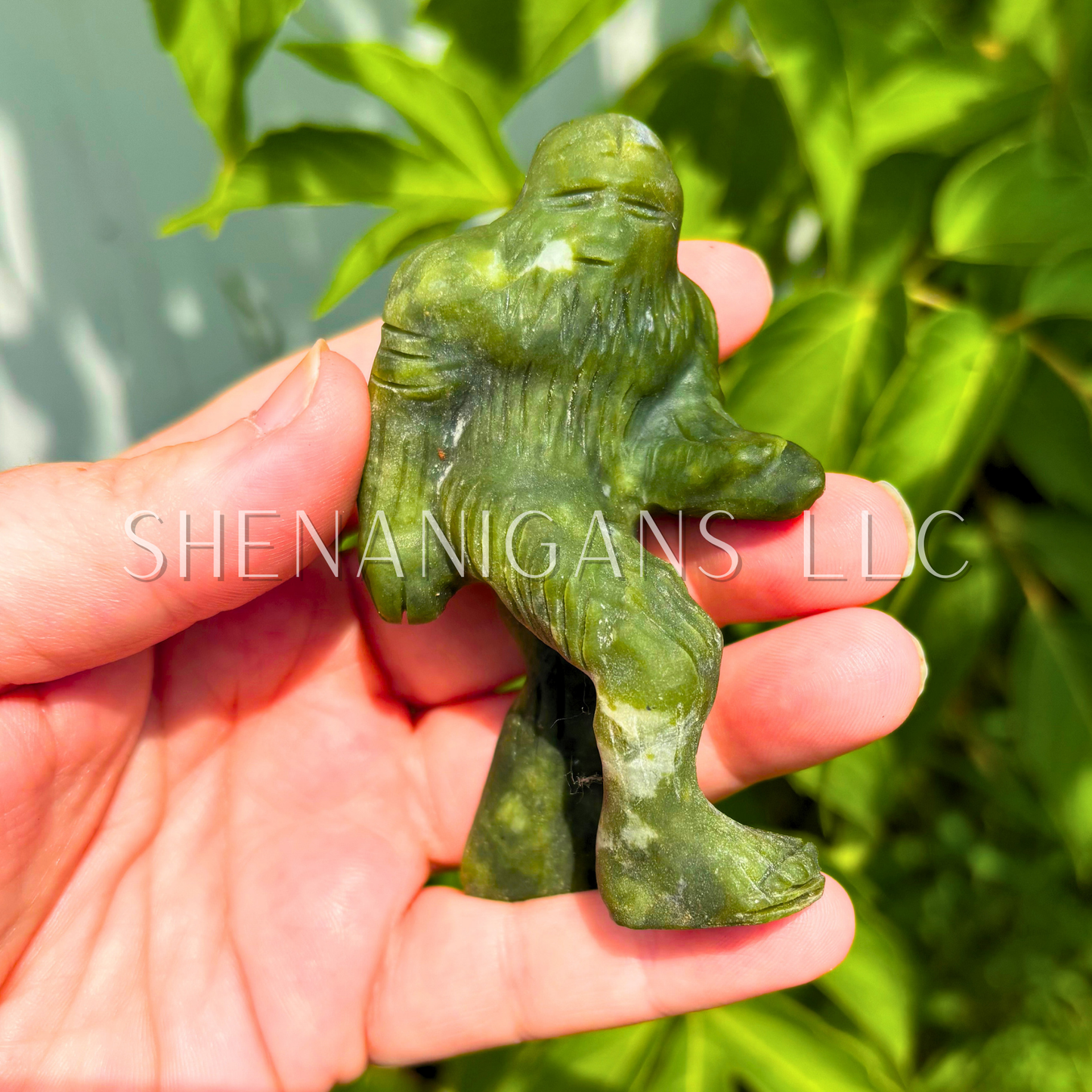 Big Foot is Real - Serpantine - Crystal Carving