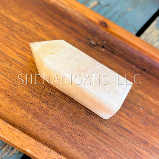 2.5" Moonstone Polished Point Mineral Specimen Gemstone Crystal Obelisk Wand