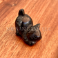 Stretching Cat - Small - Crystal Carving