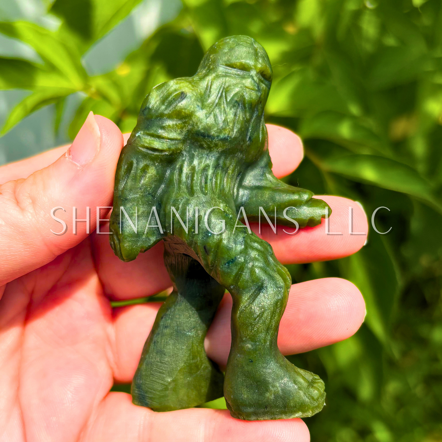 Big Foot is Real - Serpantine - Crystal Carving