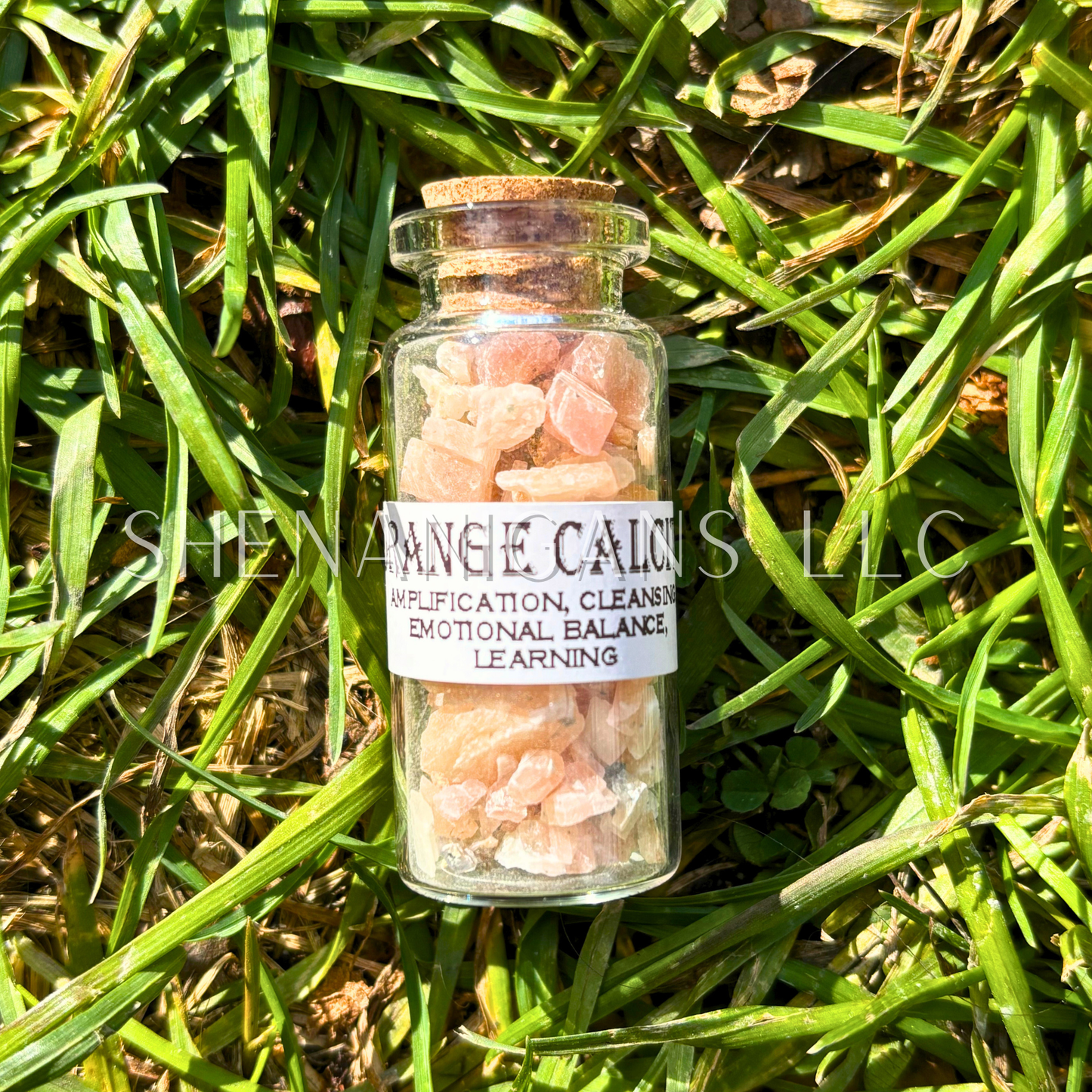 10 ML Crystal Chips - Jar with Cork - Curio Jar