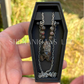 UV Reactive Yooperlite Bat Necklace – Crystal Carving with Yooperlite & Ruby Kyanite Beads