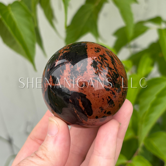 Mahogany Obsidian Sphere
