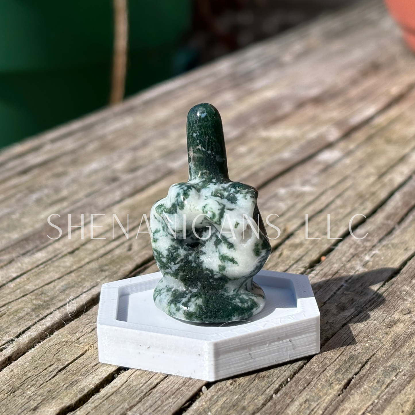 Middle Finger - Mini - Crystal Carving