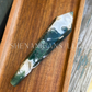 Moss agate wand druzy