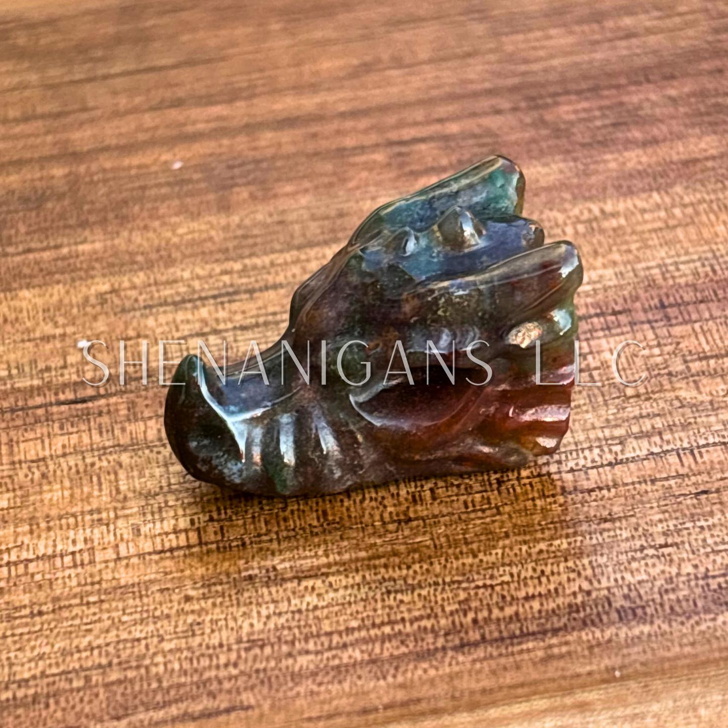 Tiny Dragon Head Crystal Carving – Strength & Protection