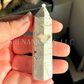 Crazy Snow Agate Polished Point Mineral Specimen Gemstone Crystal Obelisk Wand