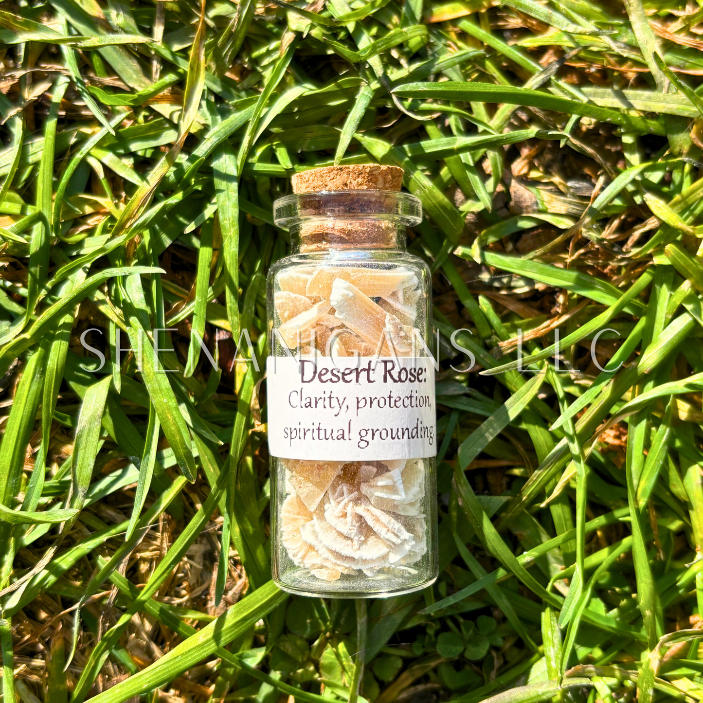 10 ML Crystal Chips - Jar with Cork - Curio Jar