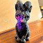 Cat with Goat Horns - UV Reactive Yooperlite - Crystal Carving
