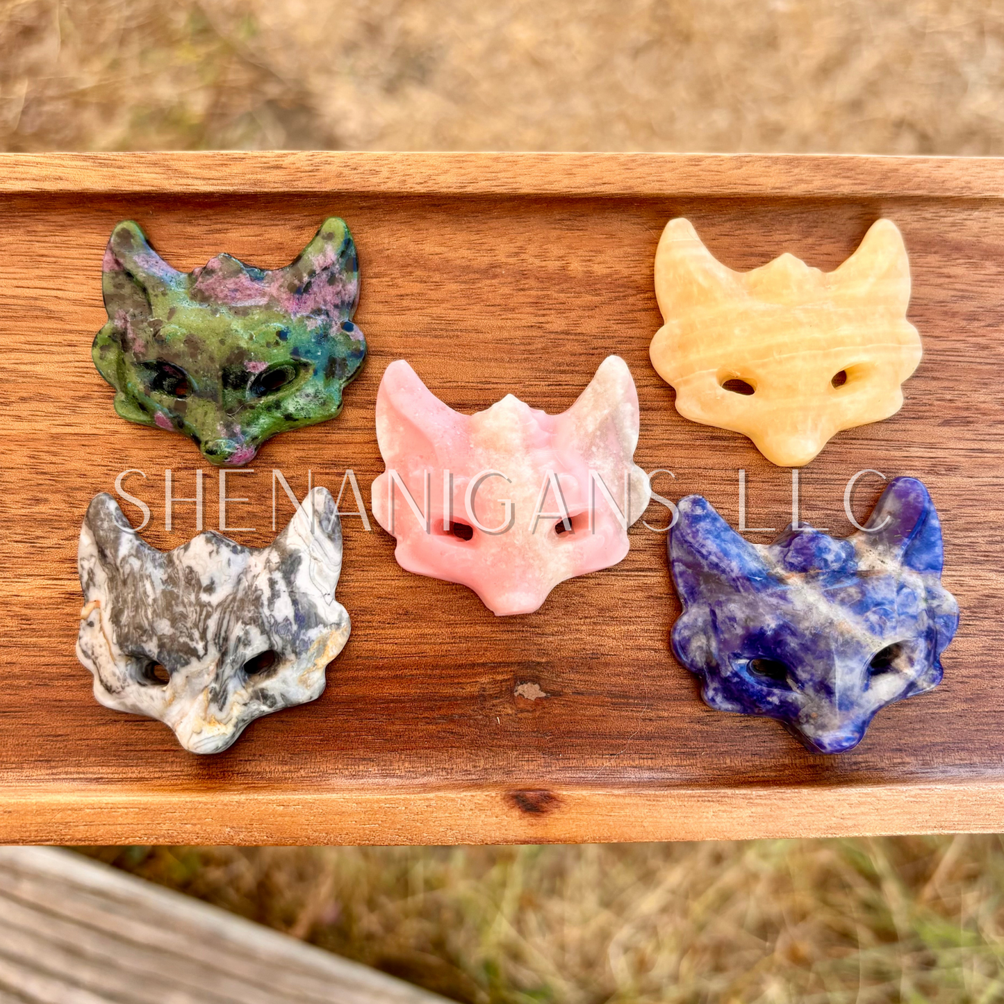 Fox Mask - Mini - Crystal Carving