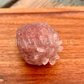 Strawberry carved crystal