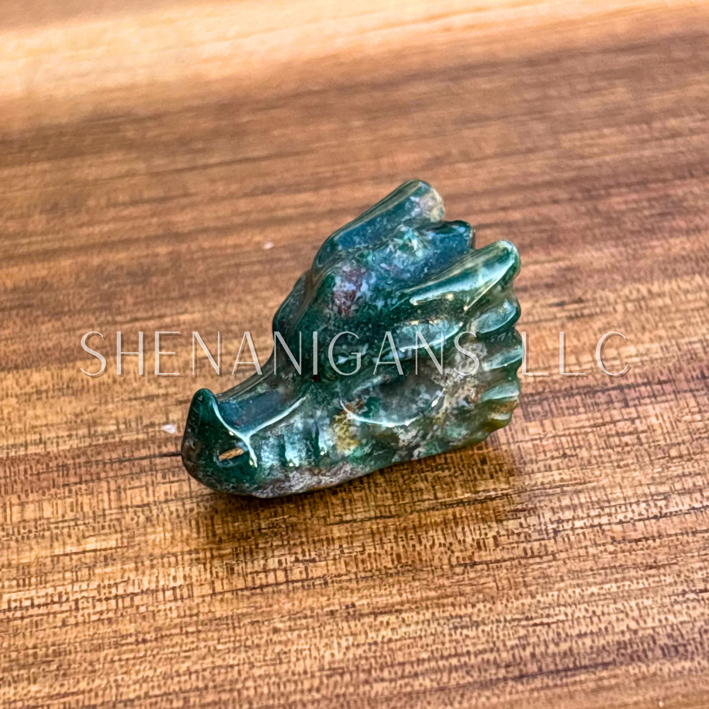 Tiny Dragon Head Crystal Carving – Strength & Protection