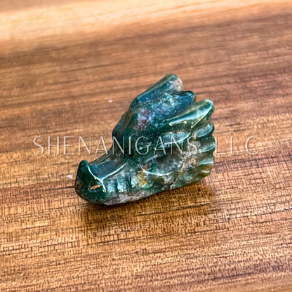 Dragon Head - Tiny - Crystal Carving – Strength & Protection