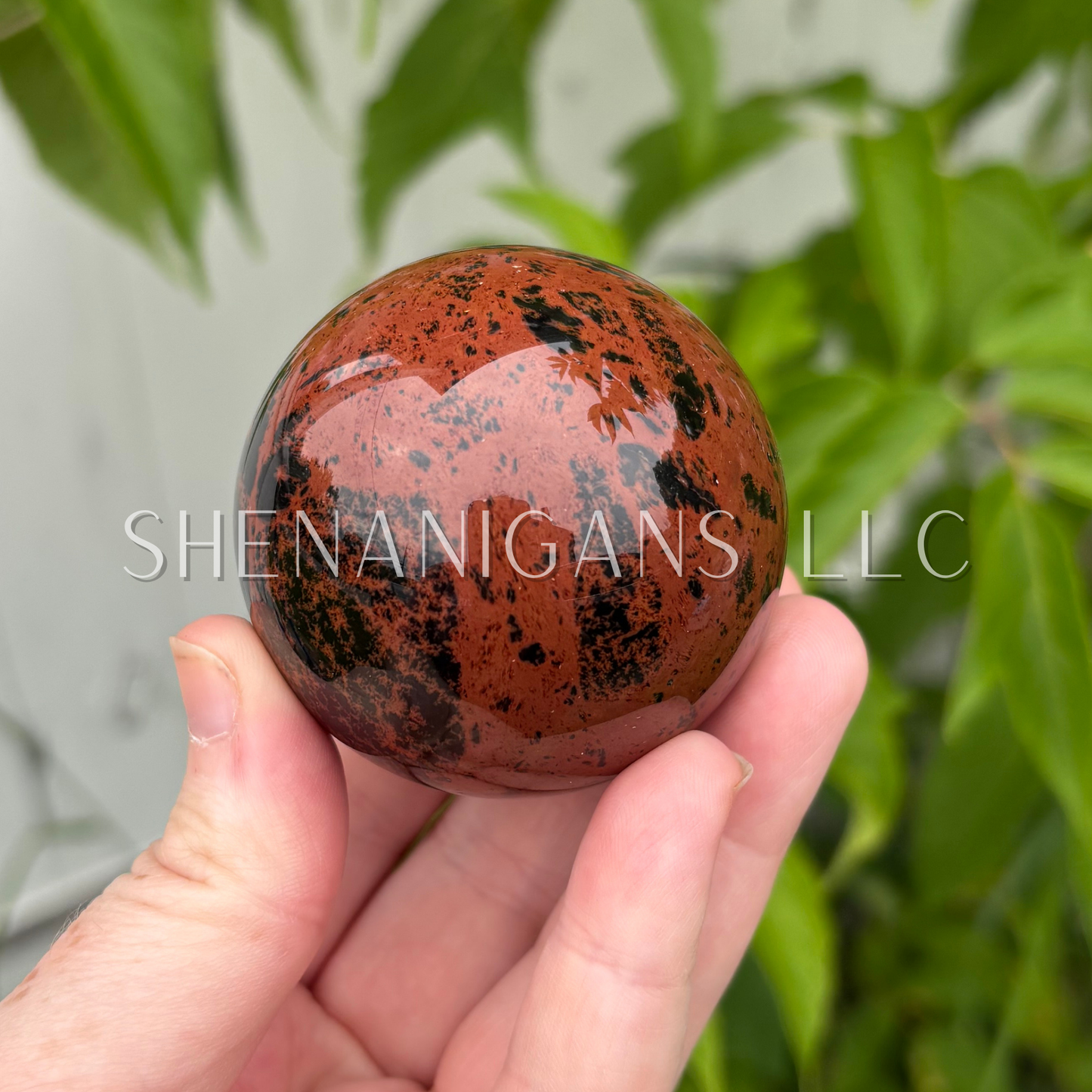 Mahogany Obsidian Sphere