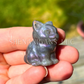 Chunky Sitting Cats - Small - Crystal Carving