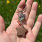 Star Crystal Keychain – Celestial Gemstone Charm for Protection & Intention