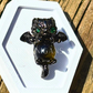 Baby Dragon Holding Sphere, Treasure Crystal Pendant