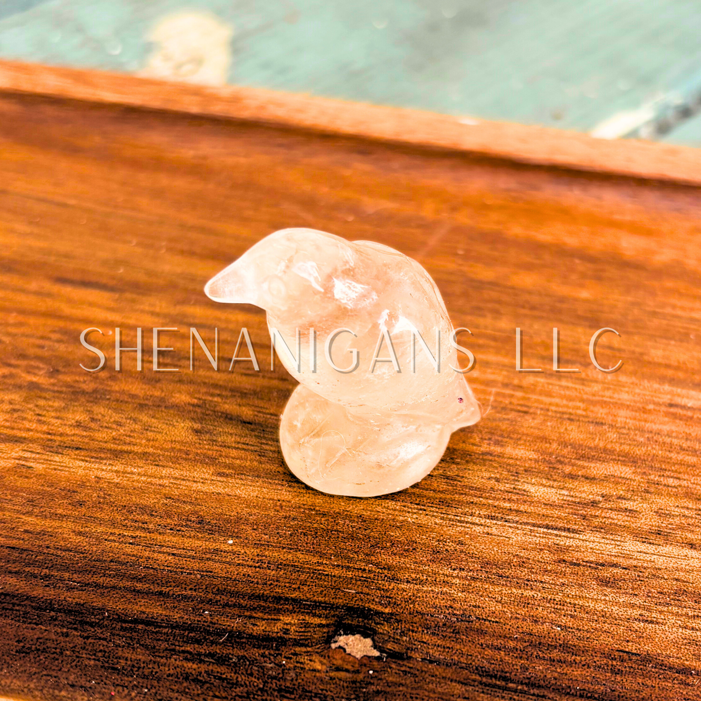 Sitting Raven - Small - Crystal Carving