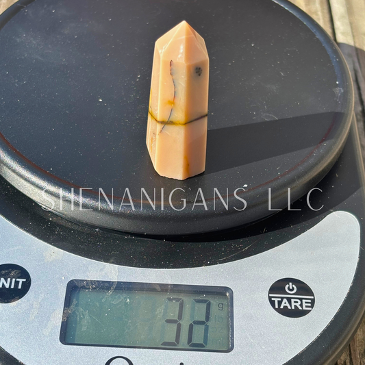 Mookite Jasper Polished Point Mineral Specimen Gemstone Crystal Obelisk Wand