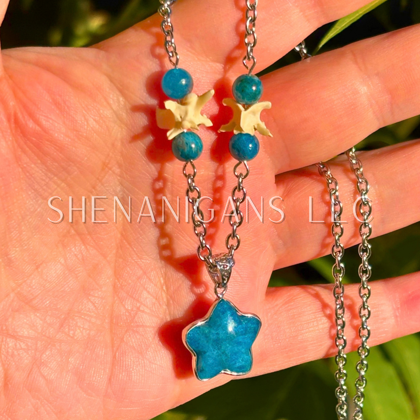 Blue Apatite Necklace
