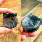 Moss Agate Cat Head Bowl