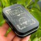 Trinket Trader Tin | Fantasy Metal Storage Tin for Dice, Crystals & Keepsakes