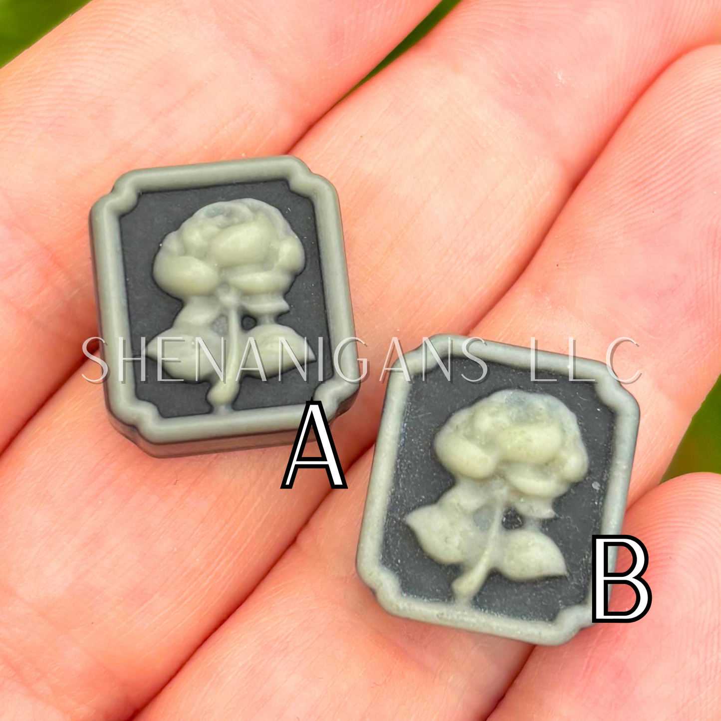 Framed Flower Taiji Flat Carving