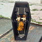 Tiger’s Eye Bat Necklace – Crystal Carving with Tiger’s Eye Beads & Silver Chain
