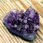 Carved Heart Amethyst Cluster on Martix