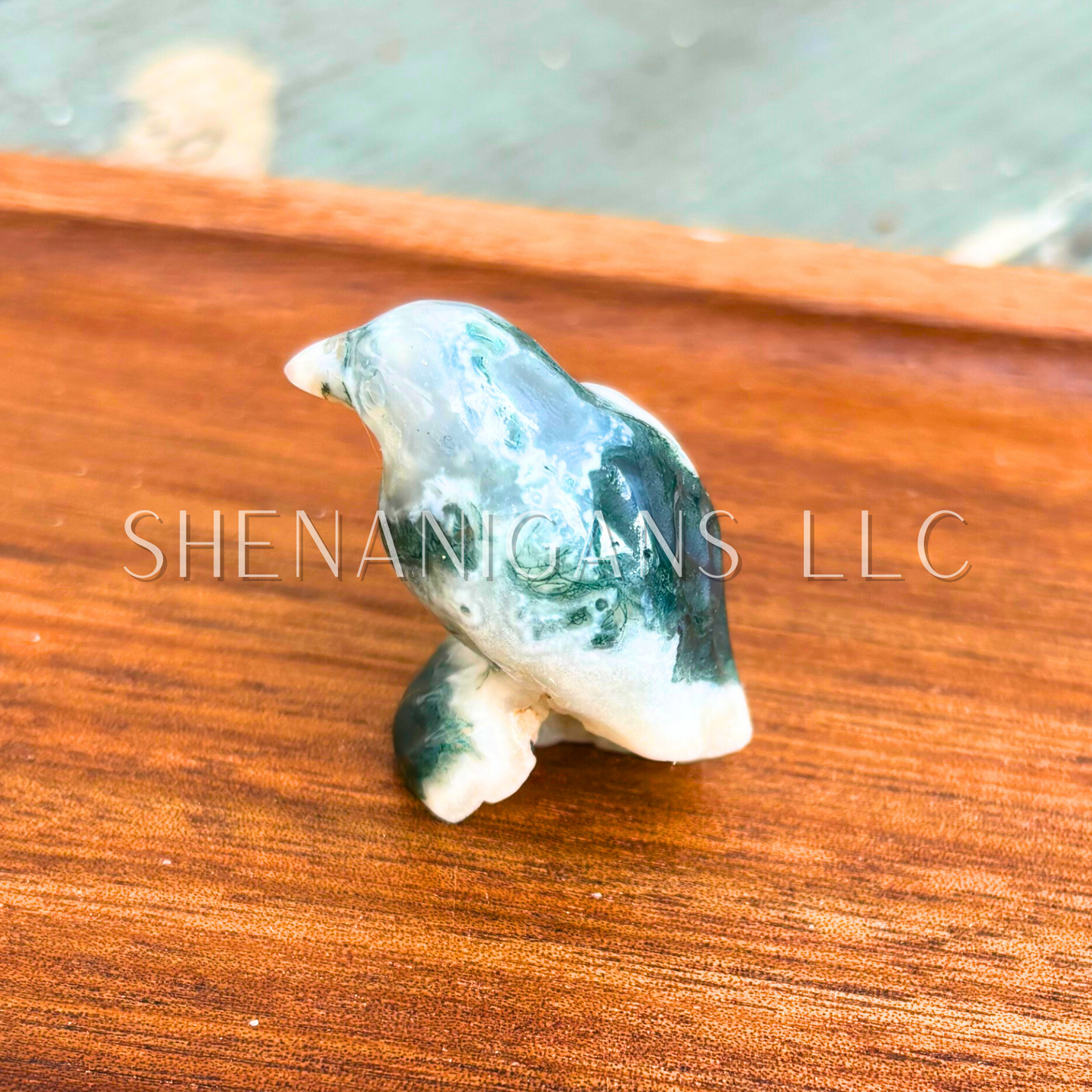 Sitting Raven - Small - Crystal Carving