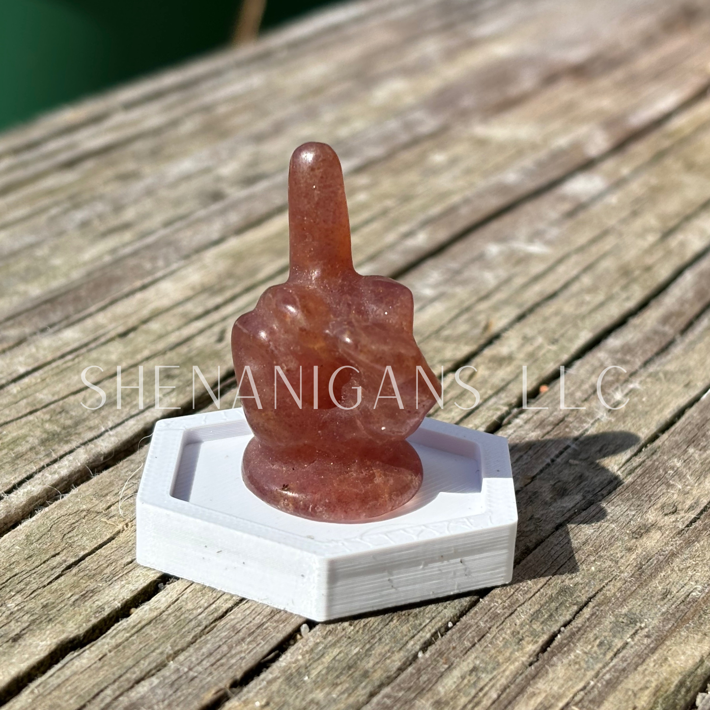 Middle Finger - Mini - Crystal Carving