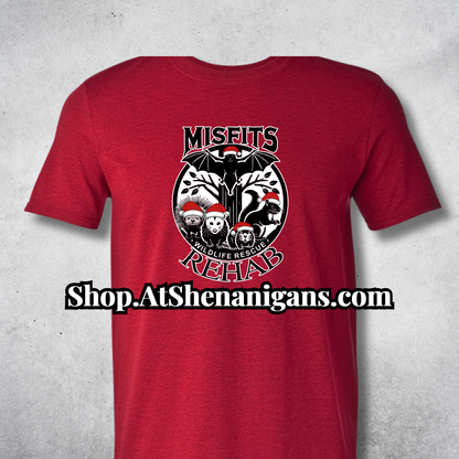 Misfits Rehab Wildlife Support Apparel - Official Merch - Christmas in Red