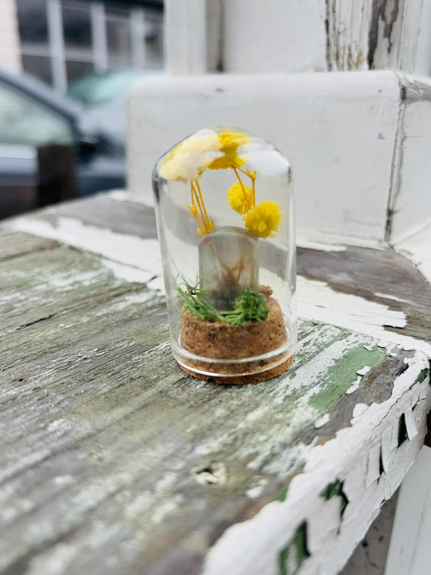 Blue Flourite Tomb Stone 2.25" Dome Jar