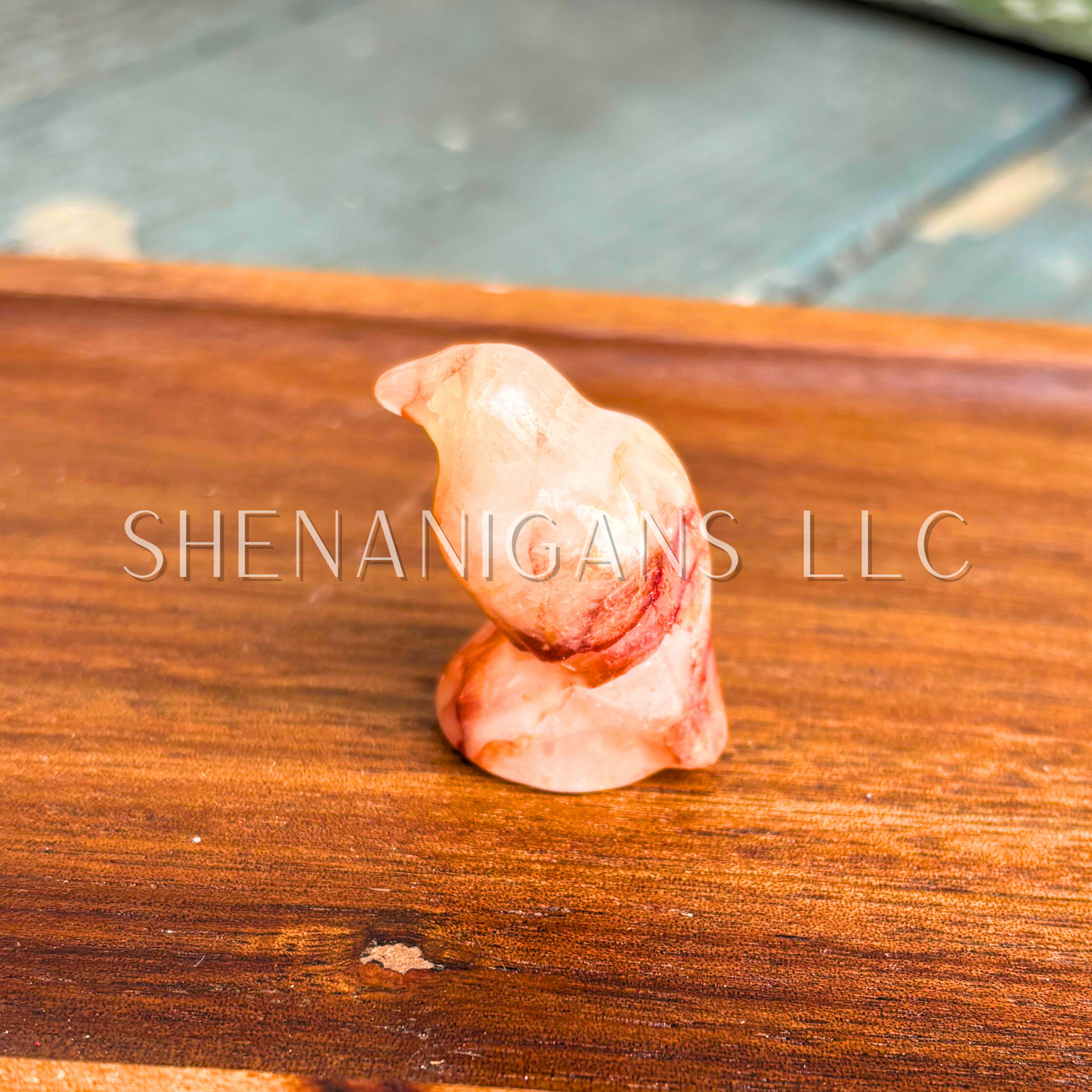 Sitting Raven - Small - Crystal Carving