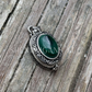 Antiqued Box Pendant - Poison, Pill Locket
