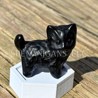 Furry Cat - Small - Crystal Carving