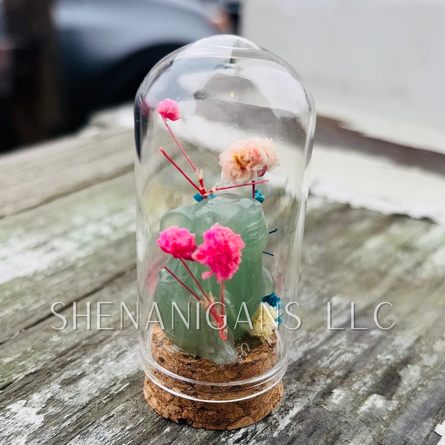 Green Aventurine Mouse 2.5" Dome Jar