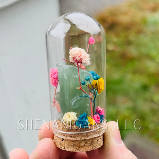 Green Aventurine Mouse 2.5" Dome Jar