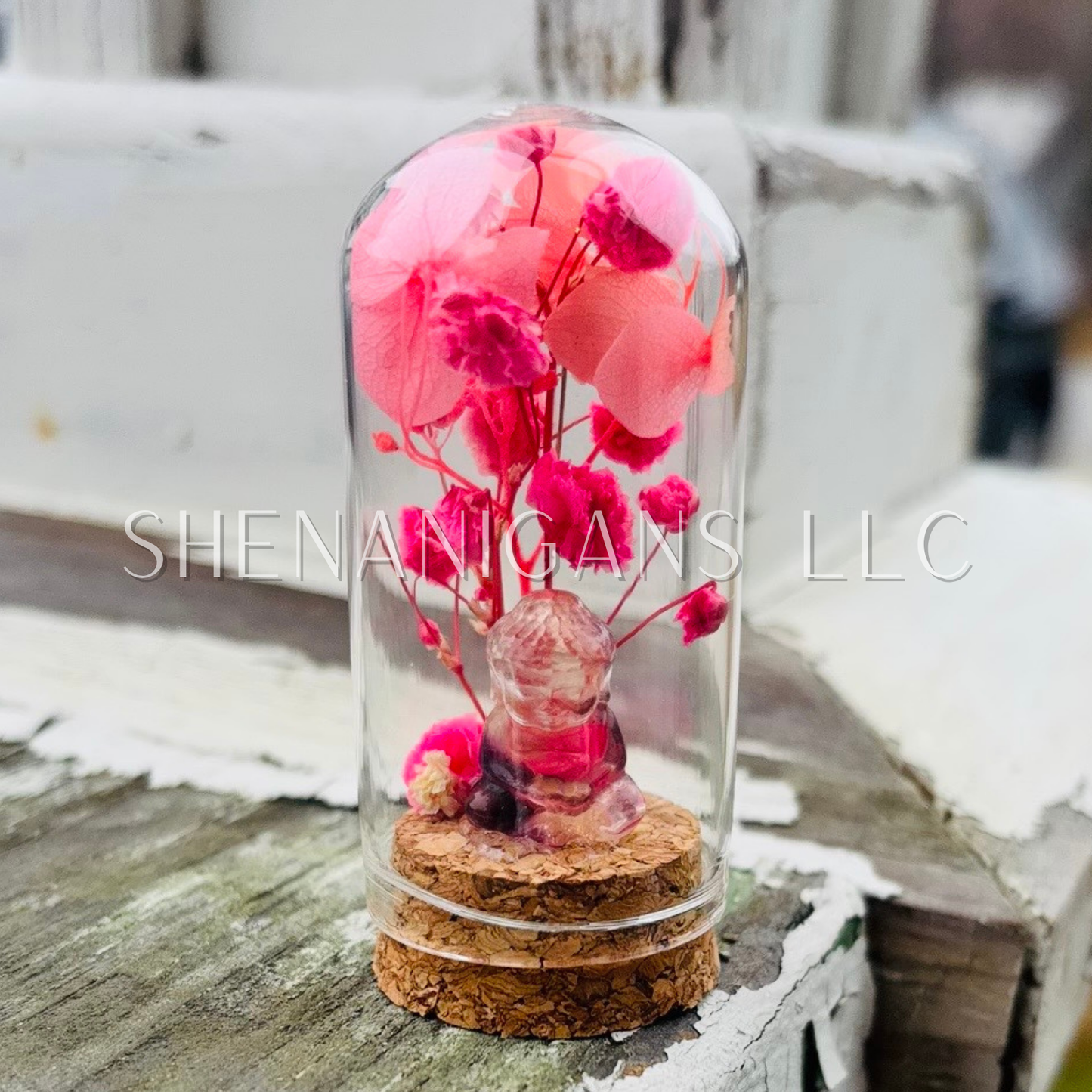 Clear Flourite Baby Buddah 2.5" Dome Jar