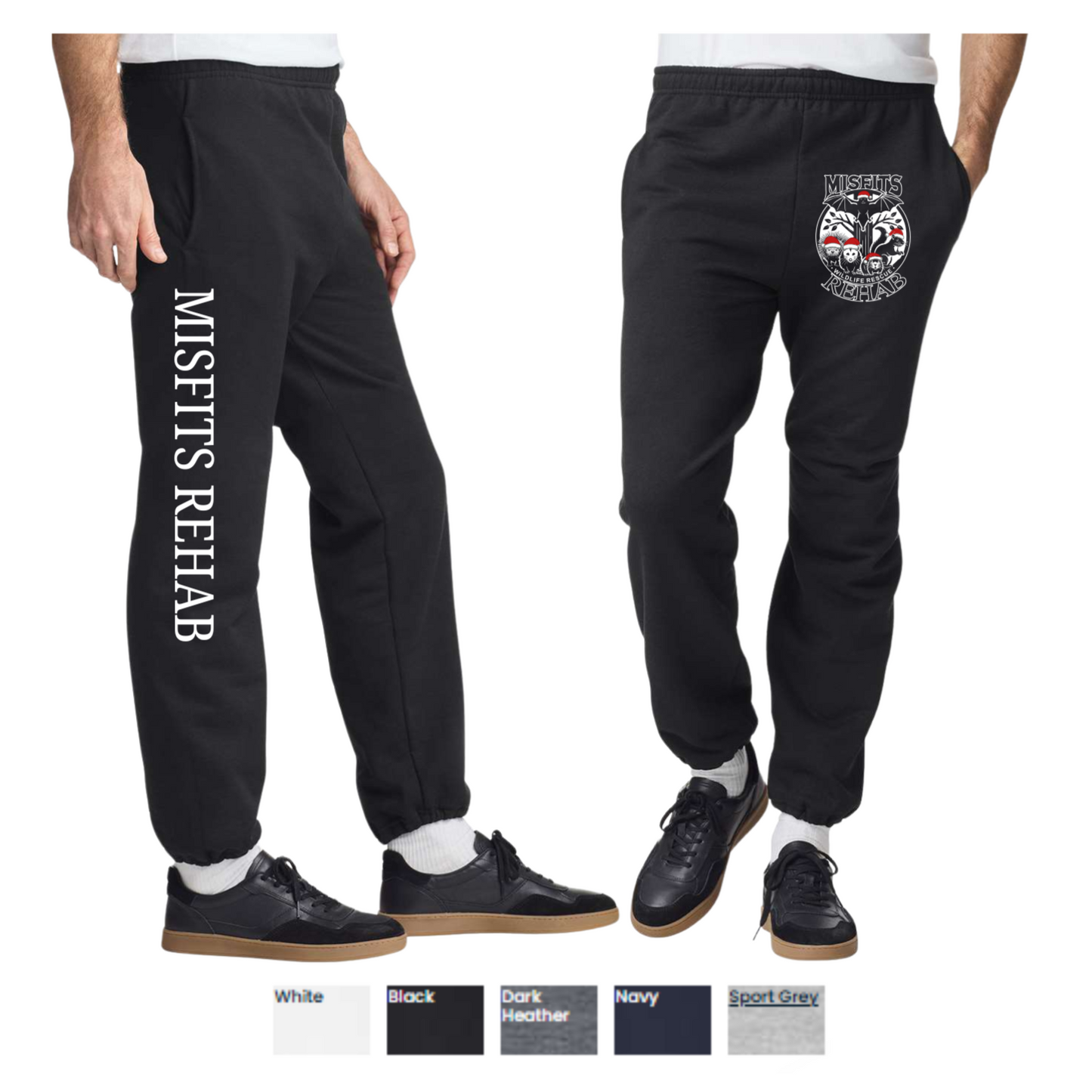 Misfits Rehab Wildlife Support Apparel - Official Merch - Heavy Blend Pocket Sweatpants - Christmas