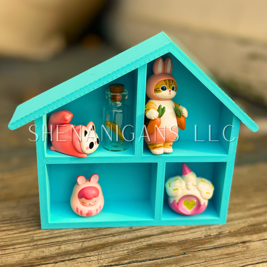 Curio Shelf House - Trinket, Desk, Crystal