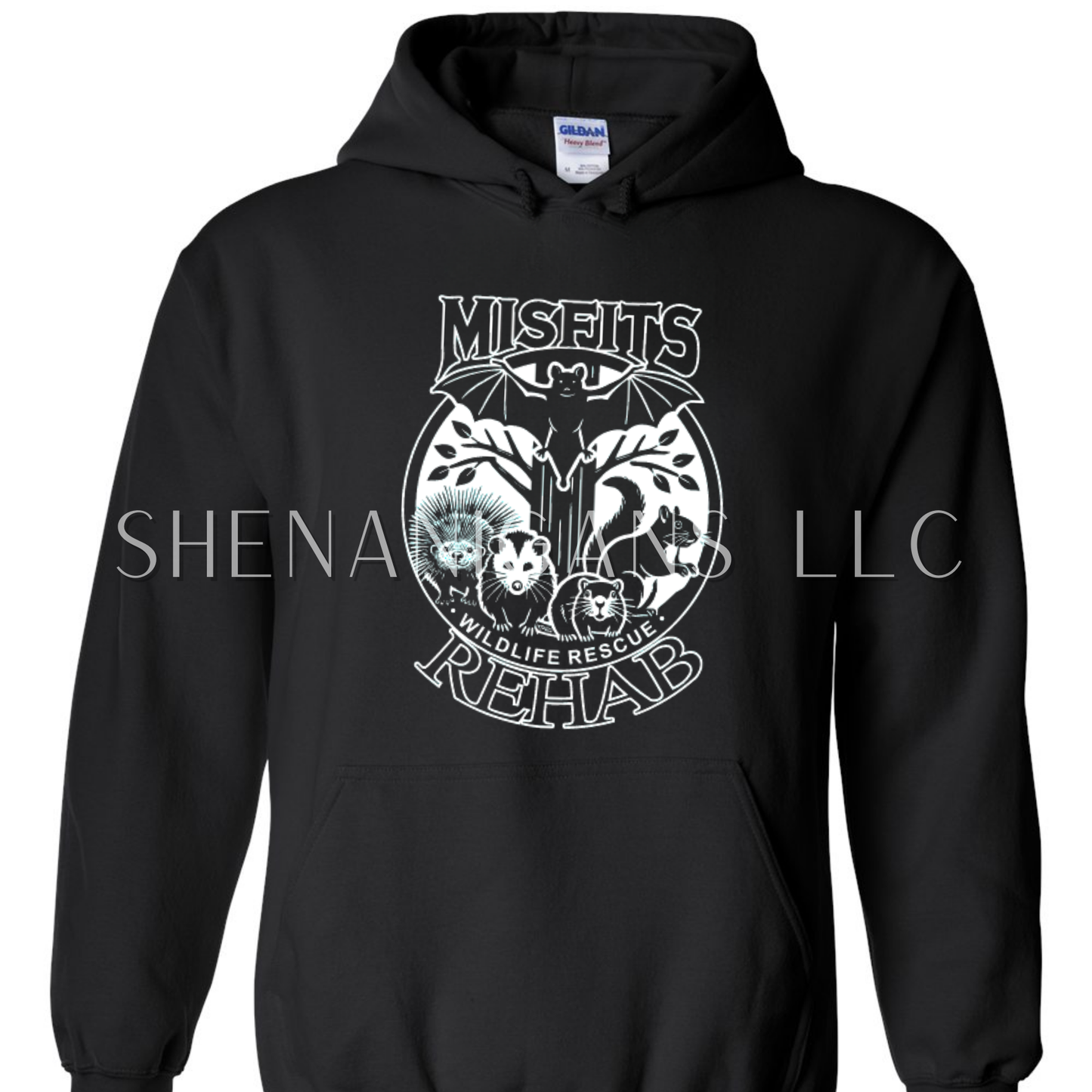 Misfits Rehab Wildlife Support Apparel - Official Merch - Hooded Sweater