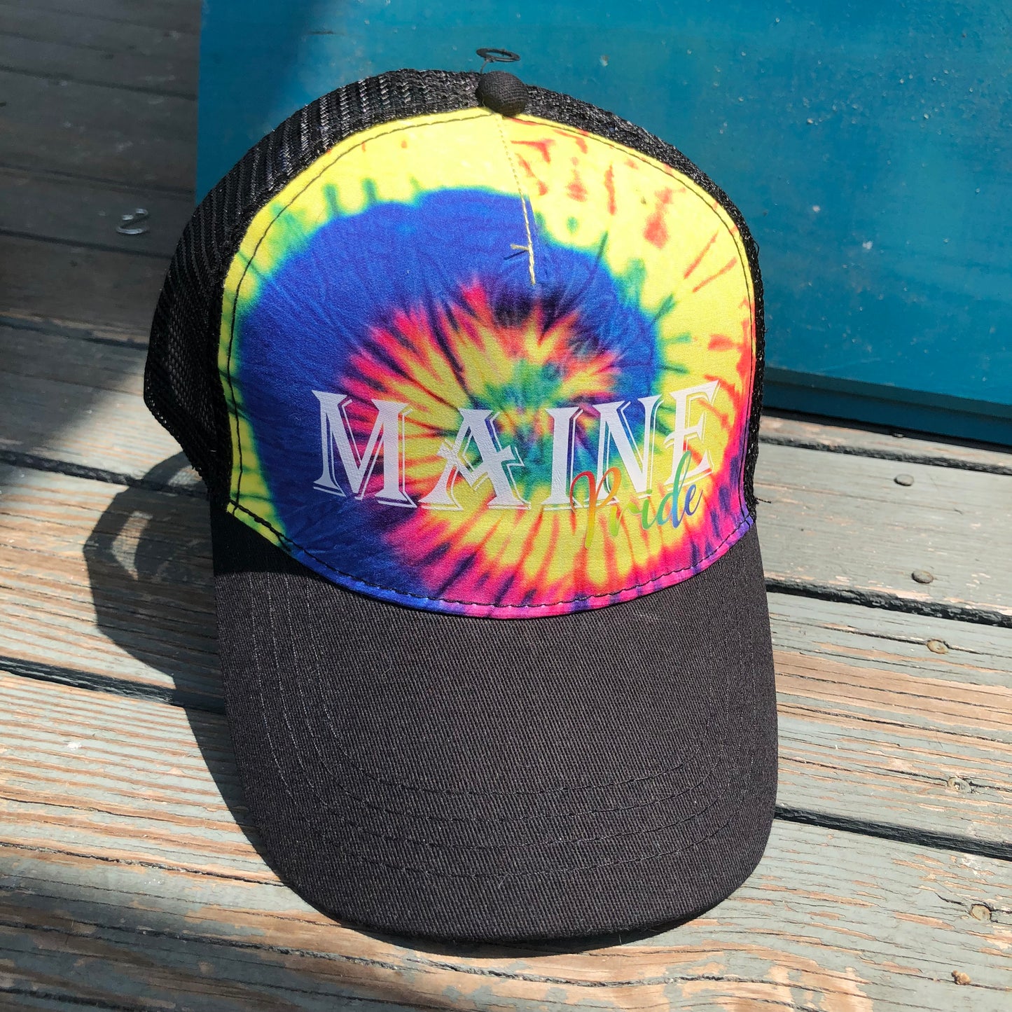 Pride - Tie Dye 6 Panel Snap Mesh Back Trucker Hat
