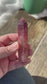 Strawberry Quartz Polished Point Mineral Specimen Gemstone Crystal Obelisk Wand