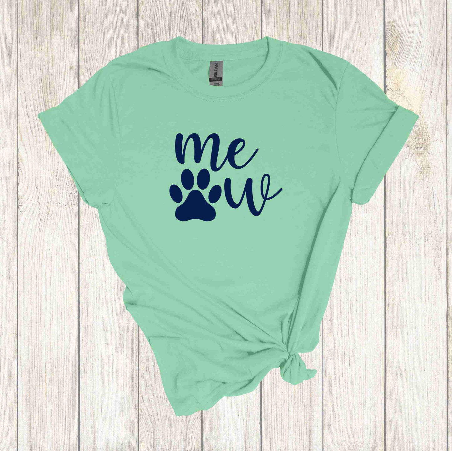 Meow Paw Print Apparel