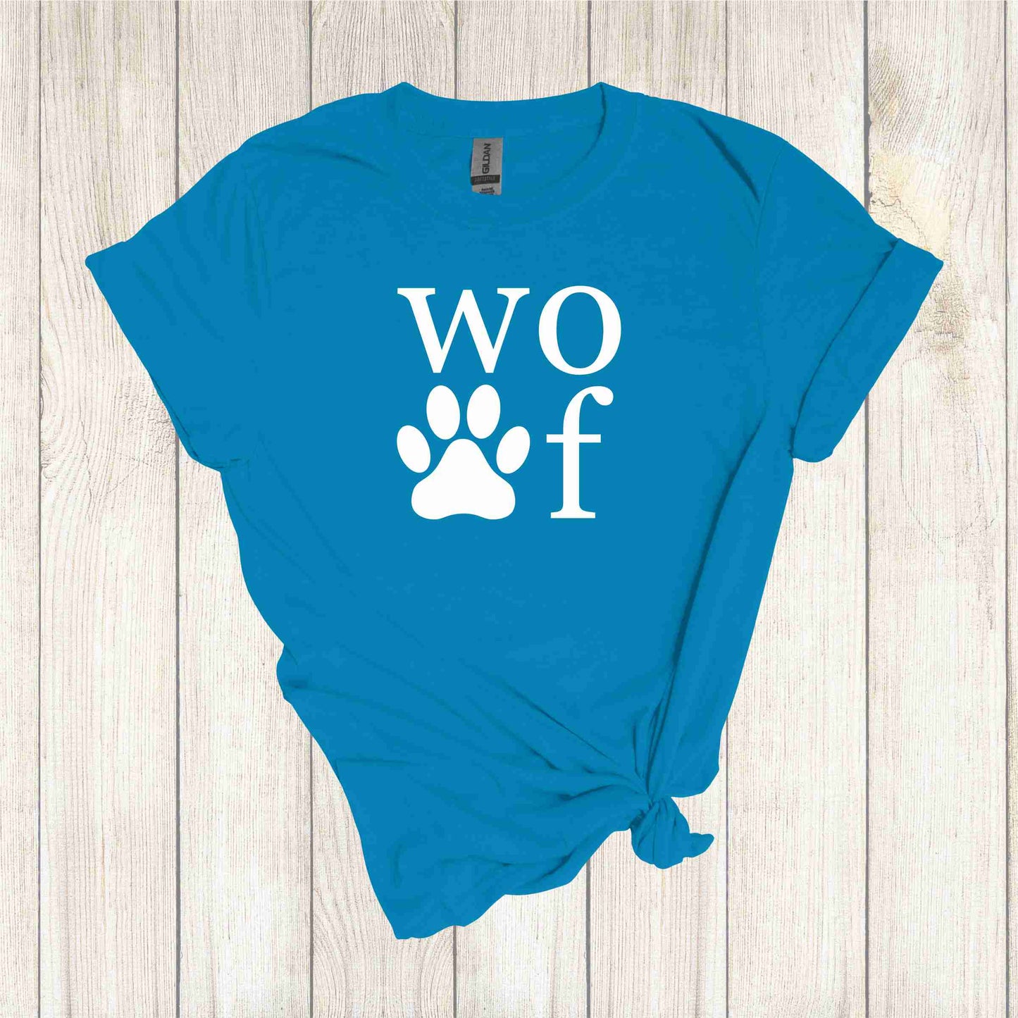 Woof Paw Print Apparel